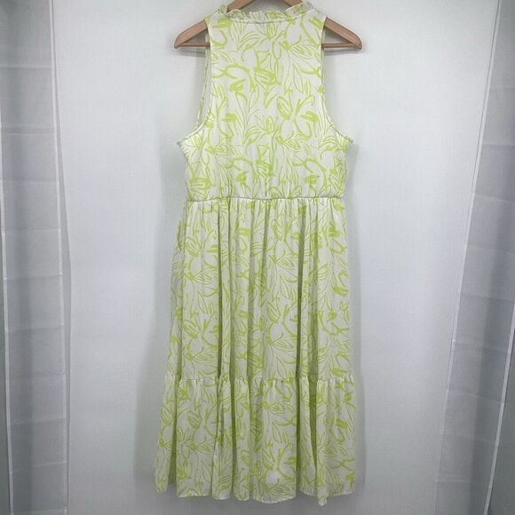 EUC Ladies Torrid Midi Wash Gauze Tiered Floral Sundress‎ - Size 1 - Picture 5 of 8